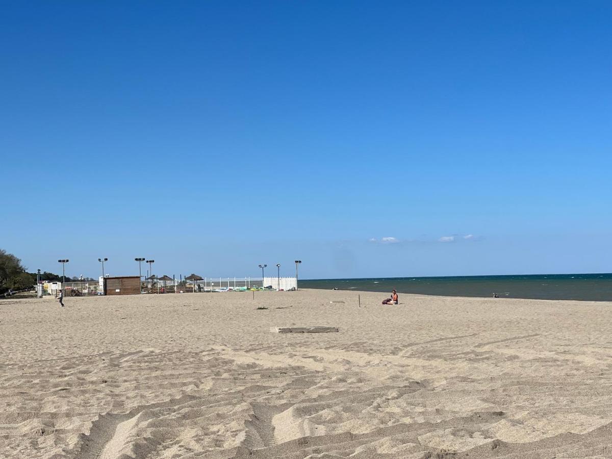 Camping Del Mar 10, Mobil Home Petit Paradis, 6 Personnes, Bord De Mer, Camping Del Mar Village Аржеле-сюр-Мер Екстериор снимка