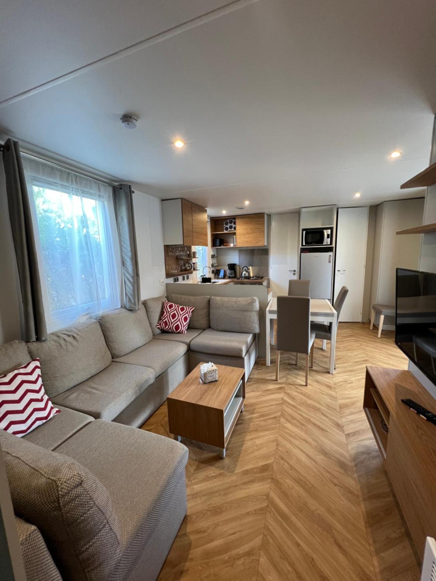 Camping Del Mar 10, Mobil Home Petit Paradis, 6 Personnes, Bord De Mer, Camping Del Mar Village Аржеле-сюр-Мер Екстериор снимка